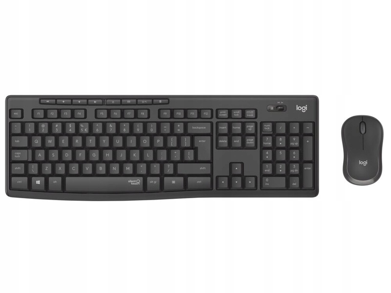 Súprava klávesnice a myši v šedej farbe Logitech